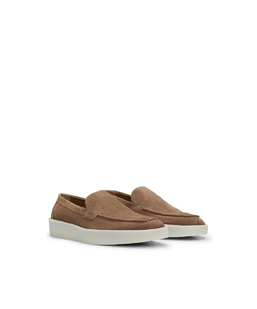 Hugo Boss Mens Clay Loafers in Beige Leather (archived) - Size UK 8